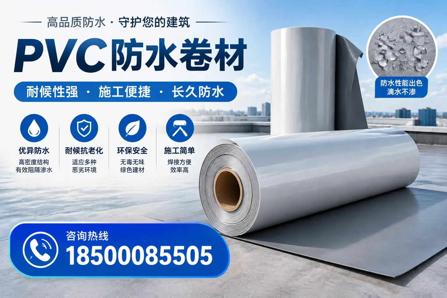pvc防水卷材在安阳的行业应用前景分析